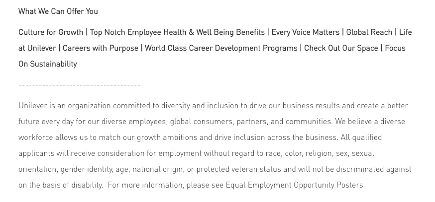 Unilever_employee_value_proposition | Ongig Blog unilever employee value proposition example