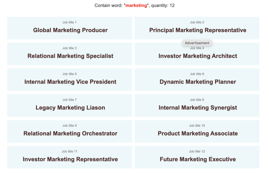Corporate Job Title Generator cool generator | Ongig Blog Corporate Job Title Generator cool generator