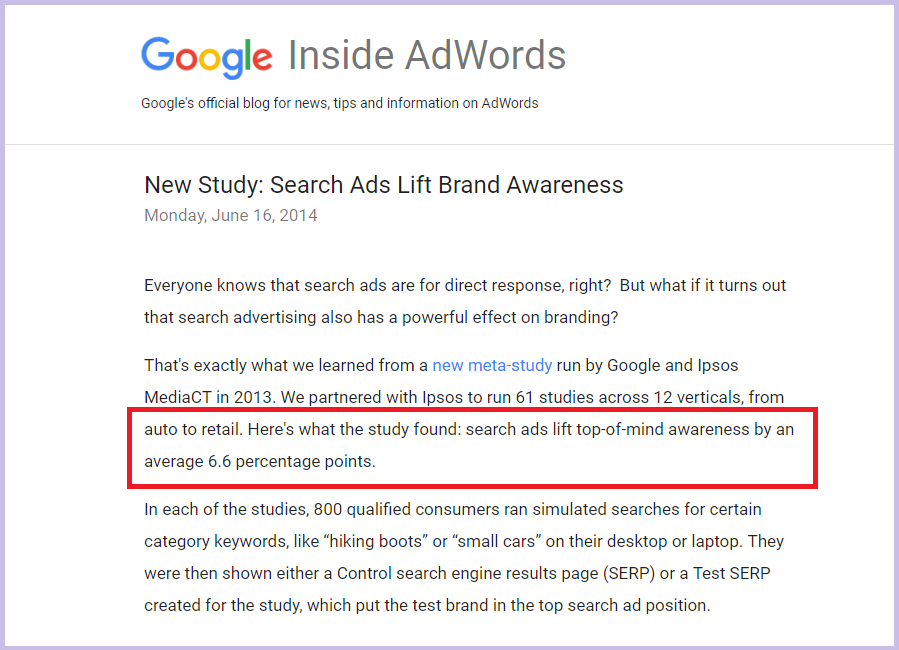 Google-Adwords-Brand-Awareness-Study | Ongig Blog google adwords brand awareness study