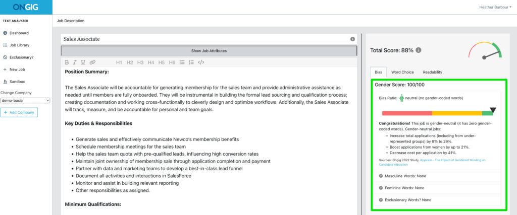 Gender neutral language (Text Analyzer Tool blog)