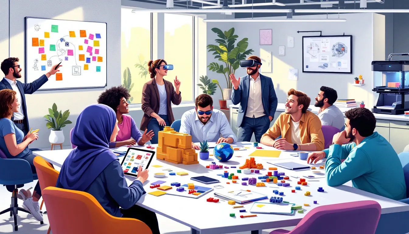 An Illustration Depicting Various Aspects Of Workplace Based Learning.