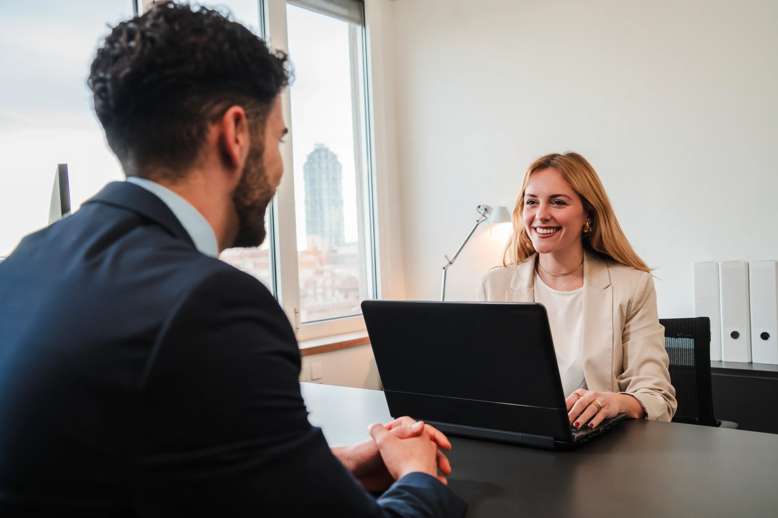 Candidate Confidently Discussing Strengths And What Are You Looking For In A Job