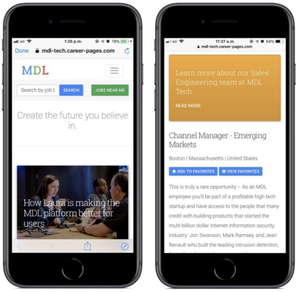 clinch self-service career site design | Ongig Blog clinch career site builder