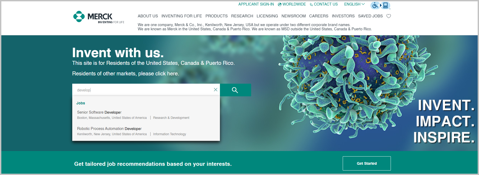 merck career site job search 2 - Ongig | Ongig Blog job search on Merck career site 2