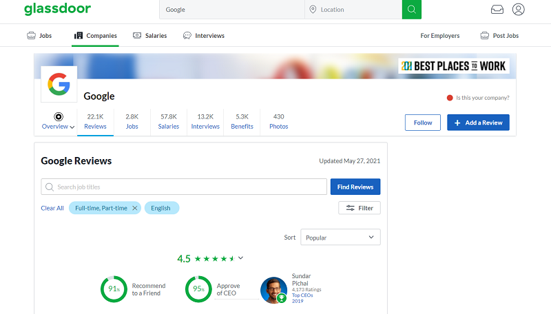 glassdoor employer company review site - Ongig | Ongig Blog glassdoor employer review site