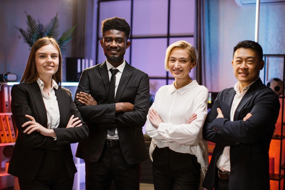 Team Of Confident Top Talent