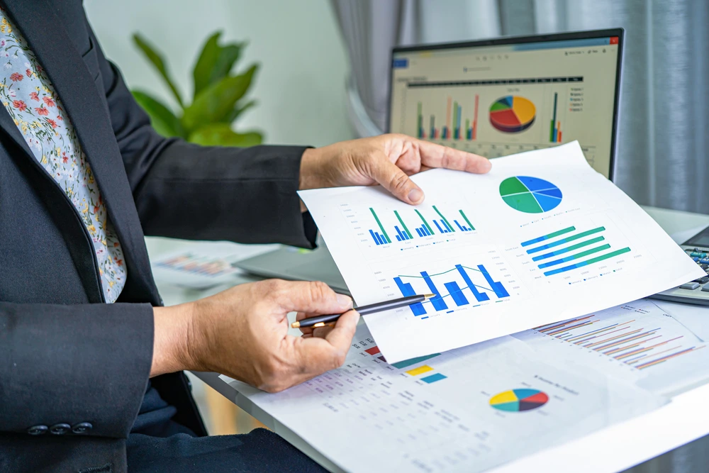 An Employee Presenting A Progress Report