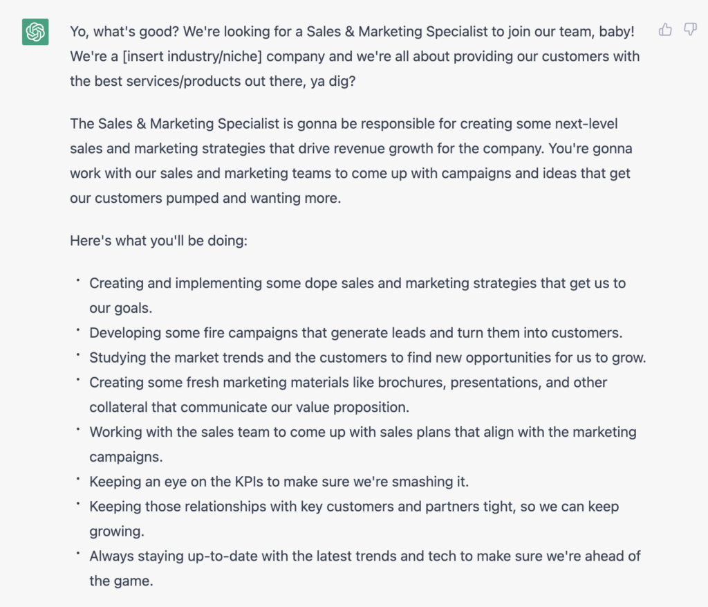 snoop dog chatgpt job description 1 | Ongig Blog snoop dog chatgpt job description 1