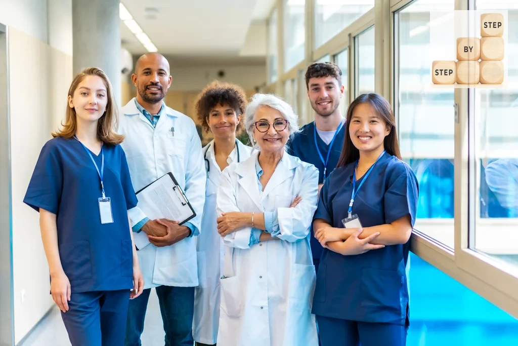 Healthcare Professionals In A Hospital Setting